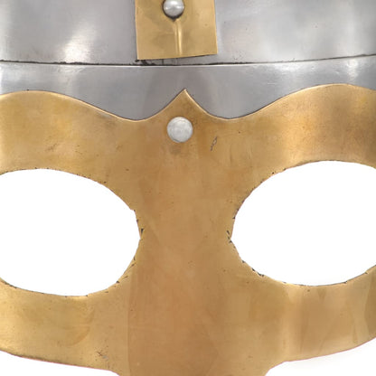 Vikinghelm Replica Larp Staal Zilverkleurig