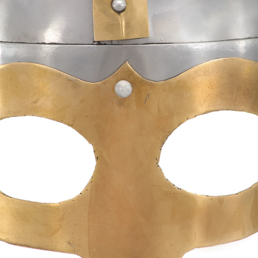 Vikinghelm Replica Larp Staal Zilverkleurig