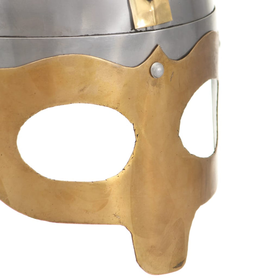 Vikinghelm Replica Larp Staal Zilverkleurig