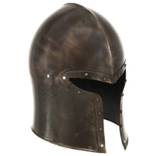 Ridderhelm Middeleeuws Replica Larp Staal Zilverkleurig