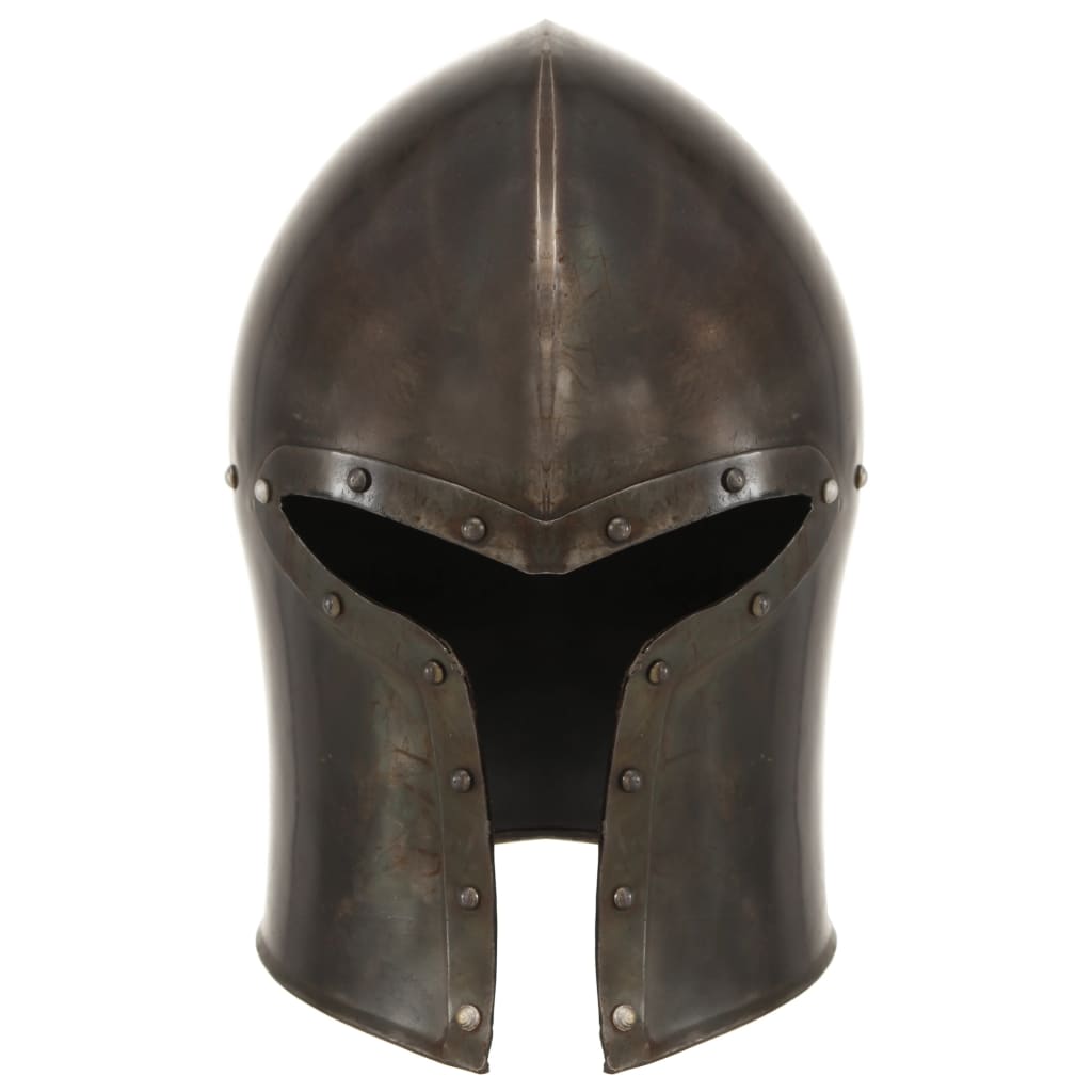 Ridderhelm Middeleeuws Replica Larp Staal Zilverkleurig