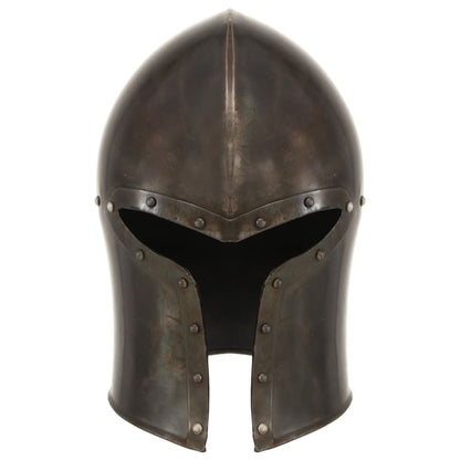Ridderhelm Middeleeuws Replica Larp Staal Zilverkleurig