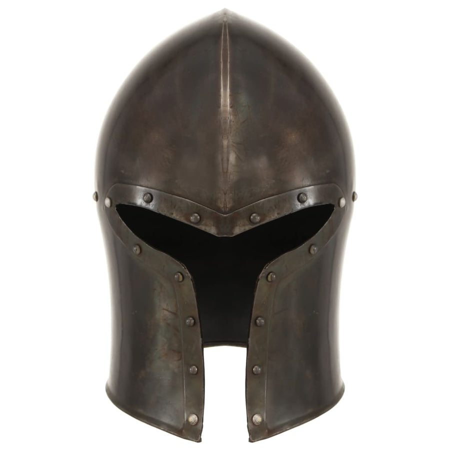 Ridderhelm Middeleeuws Replica Larp Staal Zilverkleurig