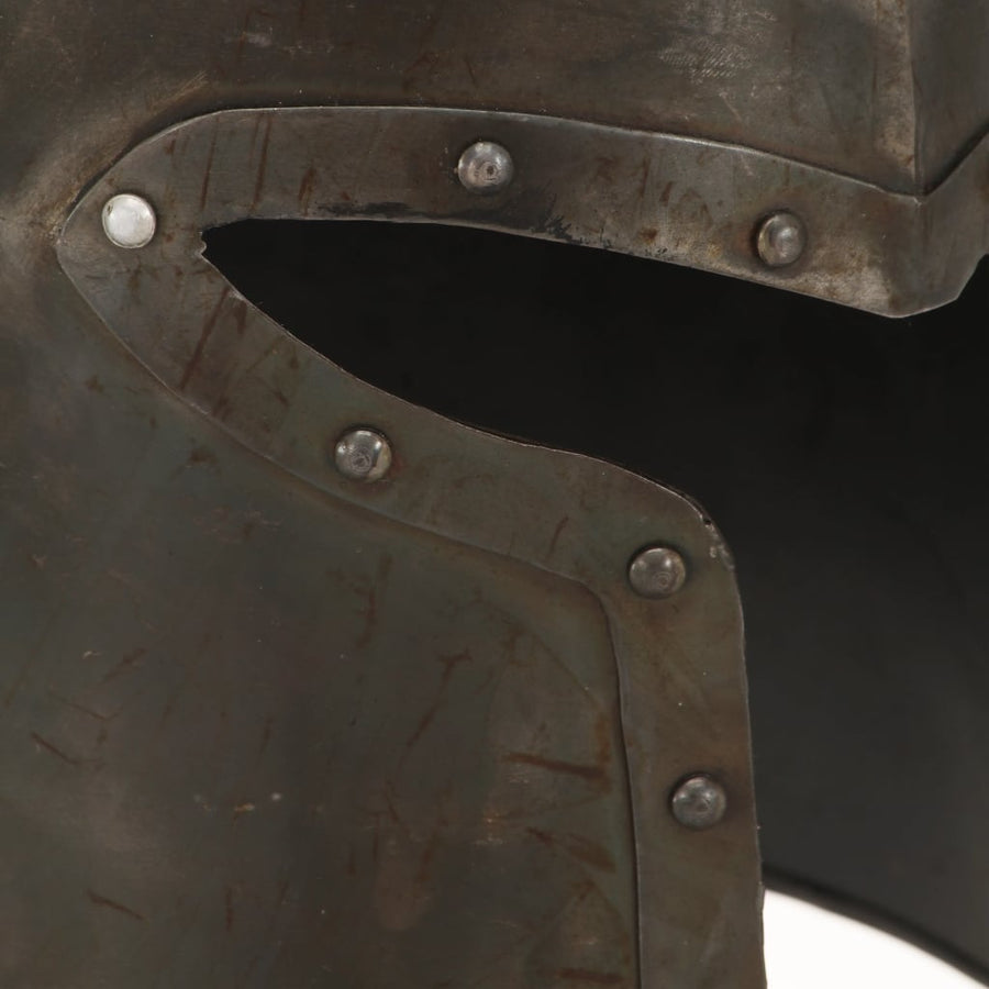 Ridderhelm Middeleeuws Replica Larp Staal Zilverkleurig