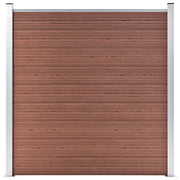 Schutting 180x186 cm bruin composiet