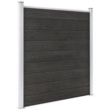 Schutting 180x186 cm HKC grijs Grijs 1 sectie met 2 palen