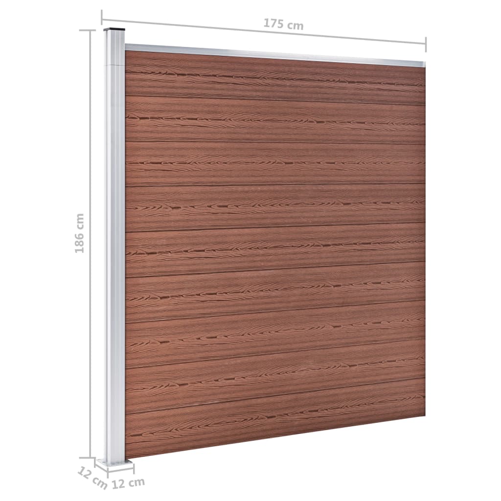 Schutting 175x186 cm HKC bruin Bruin