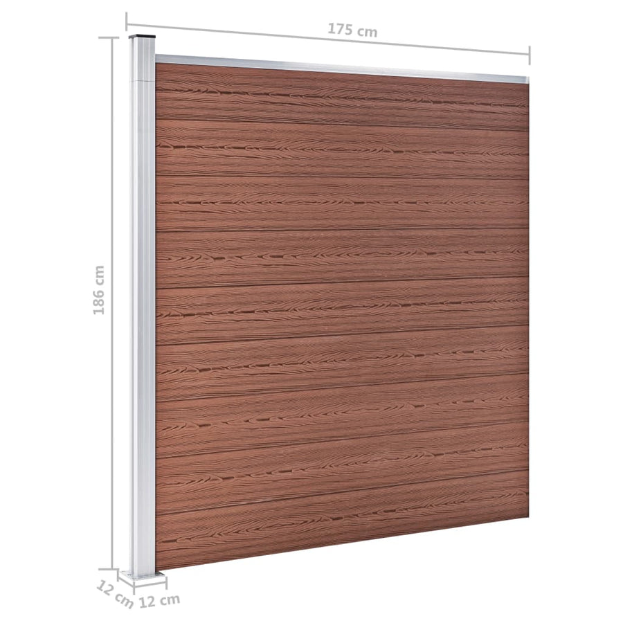 Schutting 175x186 cm HKC bruin Bruin