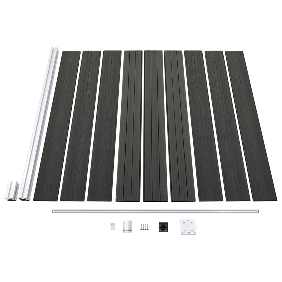 Schutting 175x186 cm HKC grijs Grijs