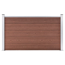 Schutting 180x105 cm HKC bruin Bruin 1 sectie met 2 palen