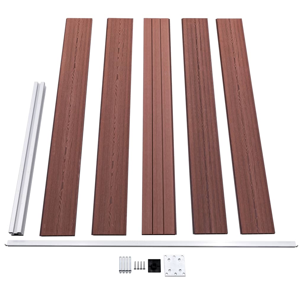 Schutting 175x105 cm HKC bruin Bruin