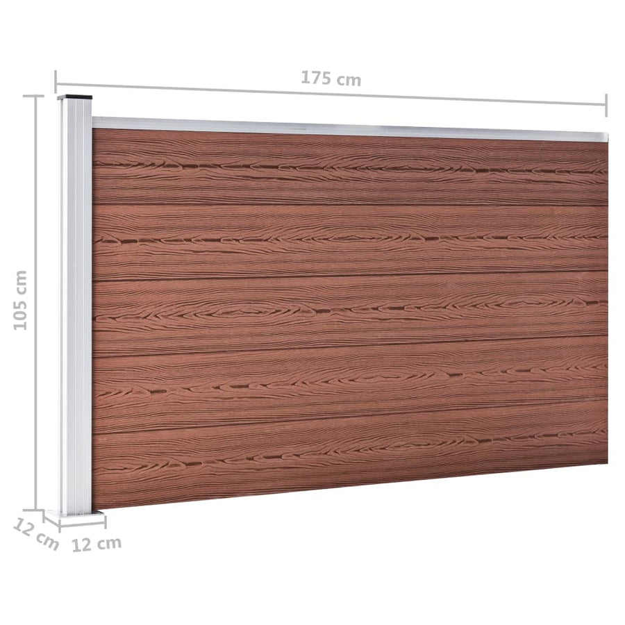 Schutting 175x105 cm HKC bruin Bruin