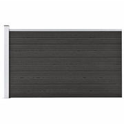 Schutting 175x105 cm houtcomposiet grijs
