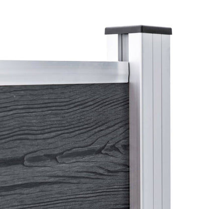 Schuttingpalen 3 st 185 cm aluminium 3 Zilver