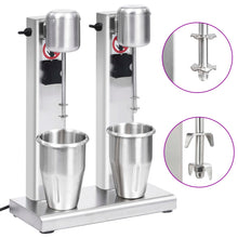 Milkshake Mixer Met Dubbele Bekers Roestvrij Staal 2 L 2 L (2 shakers)