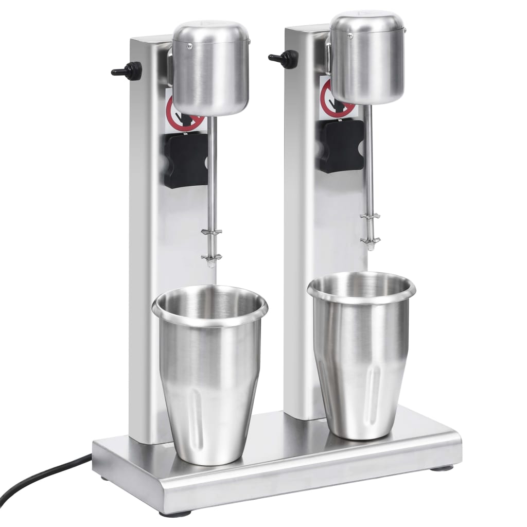 Milkshake Mixer Met Dubbele Bekers Roestvrij Staal 2 L 2 L (2 shakers)