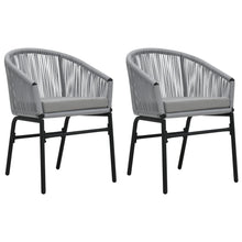 Tuinstoelen Pe-Rattan Antracietkleurig Grijs