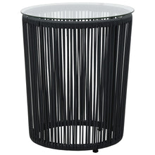 -Delige Bistroset Met Kussens Pe-Rattan Zwart
