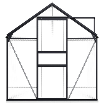 Tuinkas Met Basisframe 4,75 M² Aluminium Antracietkleurig 190 x 250 x 202 cm