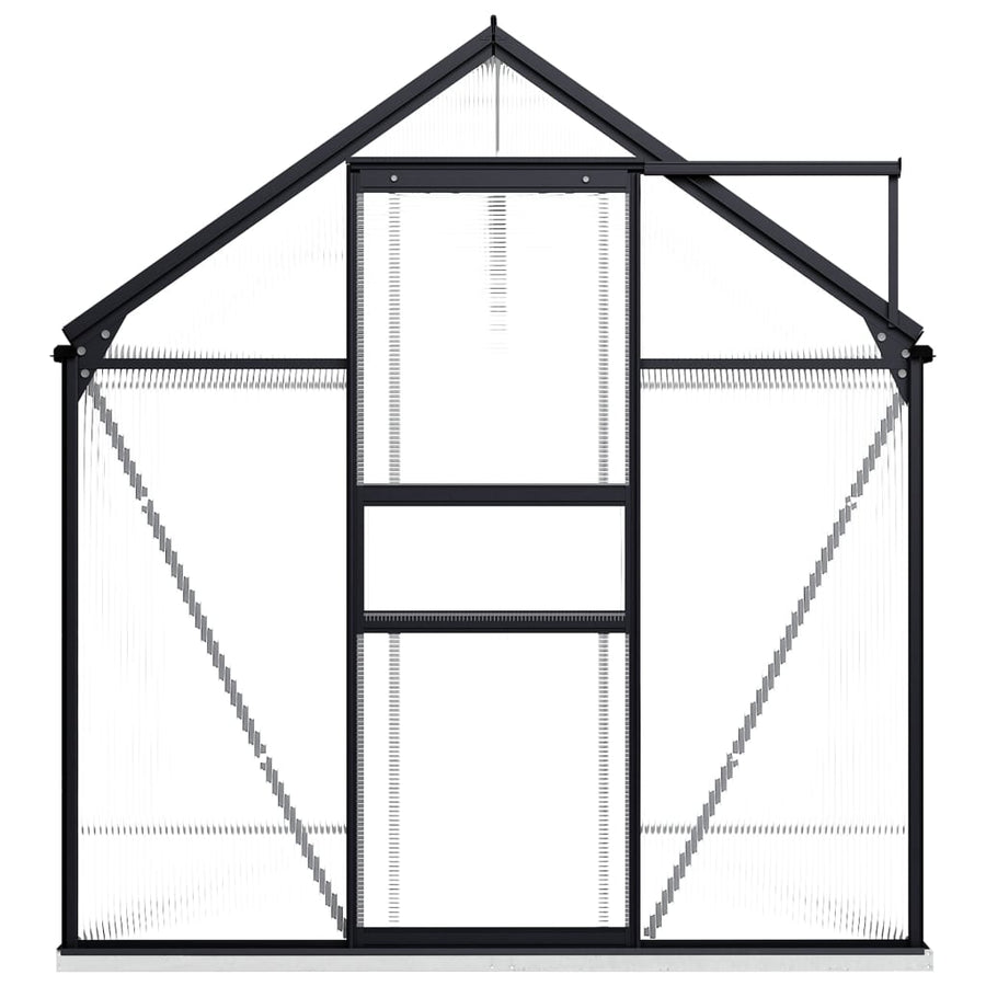 Tuinkas Met Basisframe 4,75 M² Aluminium Antracietkleurig 190 x 250 x 202 cm