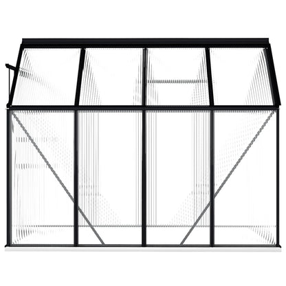 Tuinkas Met Basisframe 4,75 M² Aluminium Antracietkleurig 190 x 250 x 202 cm