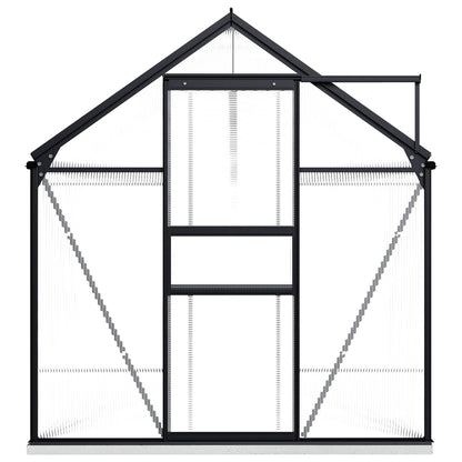 Tuinkas met basisframe 7,03 m³ aluminium antracietkleurig