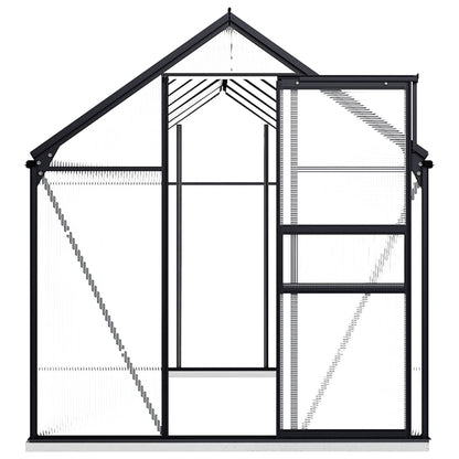 Tuinkas met basisframe 7,03 m³ aluminium antracietkleurig