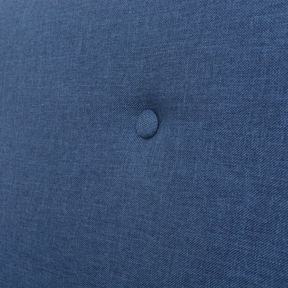 3-Delig Bankstel Stof Blauw 2 x fauteuils + driezitsbank