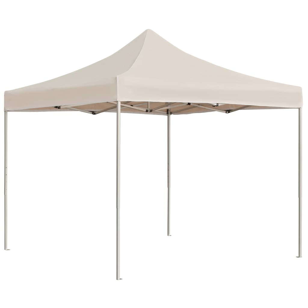 Partytent Professioneel Inklapbaar 2X2 M Aluminium Crème Zonder wanden