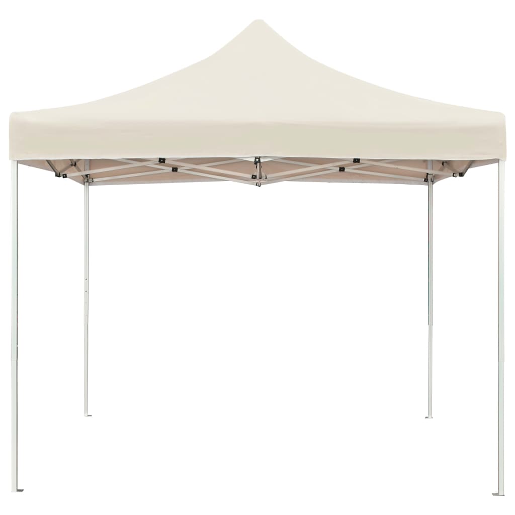 Partytent Professioneel Inklapbaar 2X2 M Aluminium Crème Zonder wanden