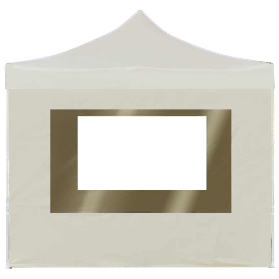 Partytent Inklapbaar Met Wanden 2X2 M Aluminium Crème