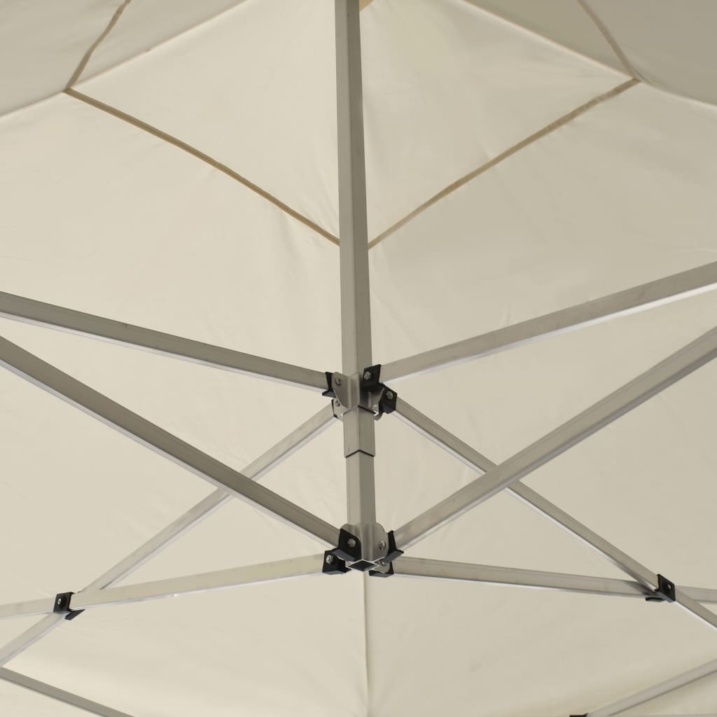 Partytent Inklapbaar Met Wanden 2X2 M Aluminium Crème
