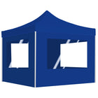 Partytent 2x2 m inklapbaar met wanden blauw