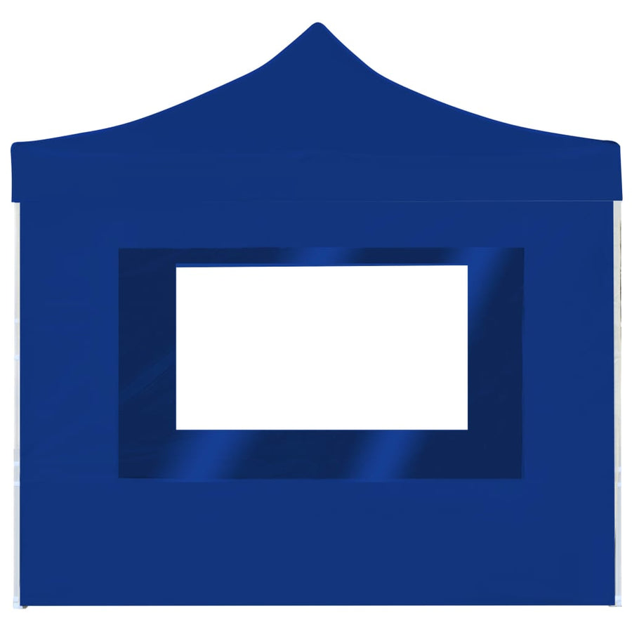 Partytent Inklapbaar Met Wanden 2X2 M Aluminium Blauw