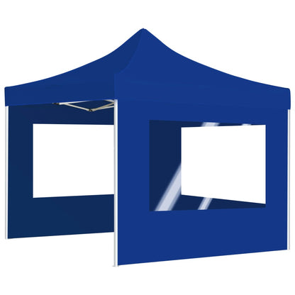 Partytent Inklapbaar Met Wanden 2X2 M Aluminium Blauw