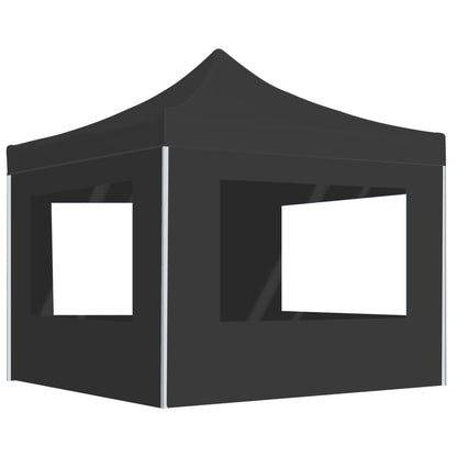 Partytent Inklapbaar Met Wanden 2X2 M Aluminium Antraciet
