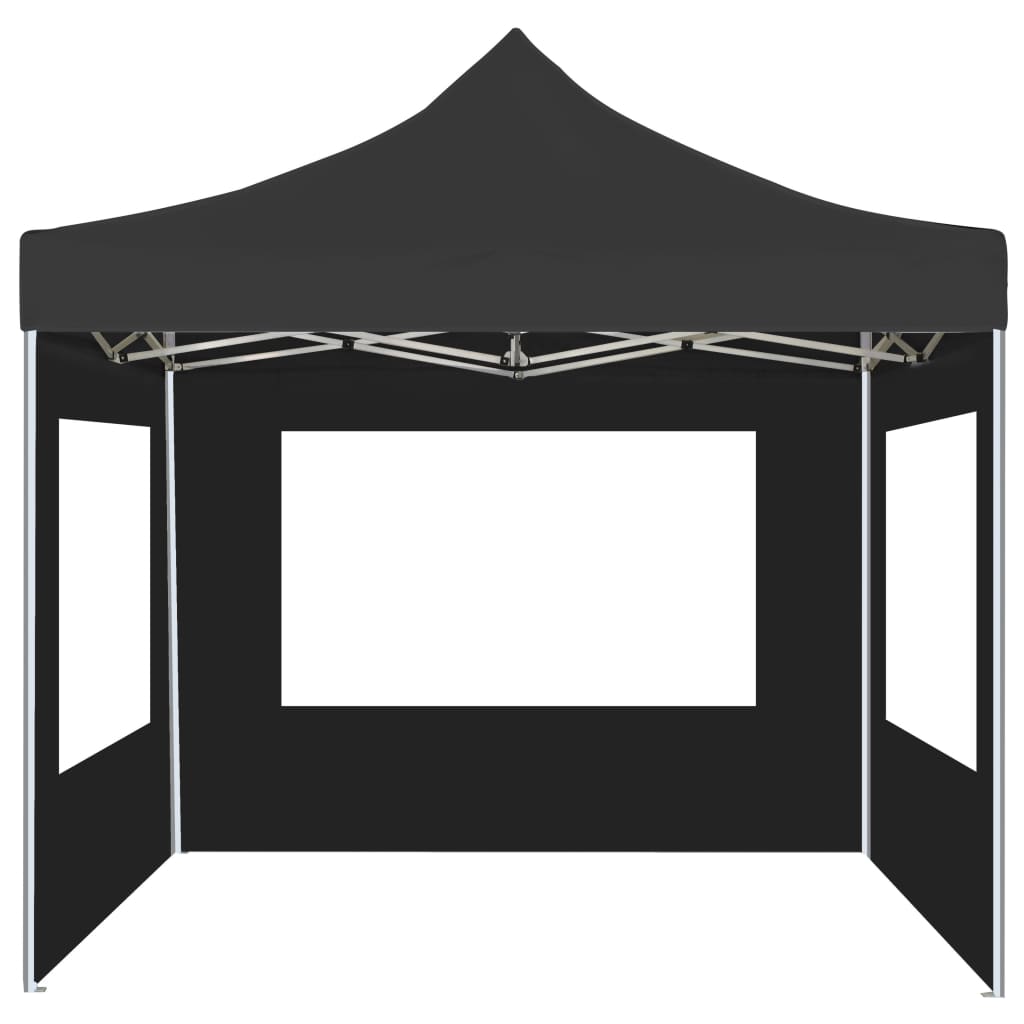 Partytent Inklapbaar Met Wanden 2X2 M Aluminium Antraciet