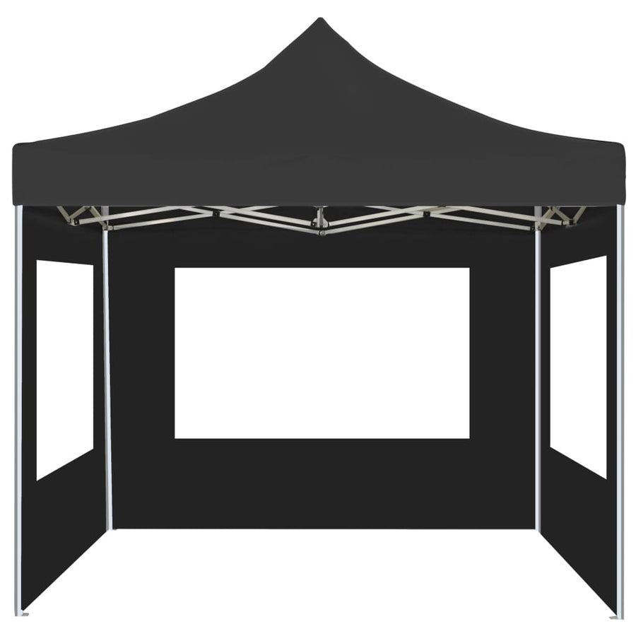 Partytent Inklapbaar Met Wanden 2X2 M Aluminium Antraciet