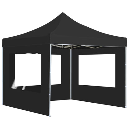 Partytent Inklapbaar Met Wanden 2X2 M Aluminium Antraciet