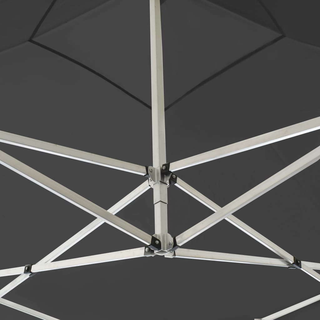 Partytent Inklapbaar Met Wanden 2X2 M Aluminium Antraciet