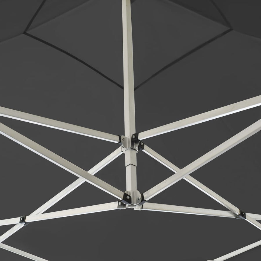 Partytent Inklapbaar Met Wanden 2X2 M Aluminium Antraciet