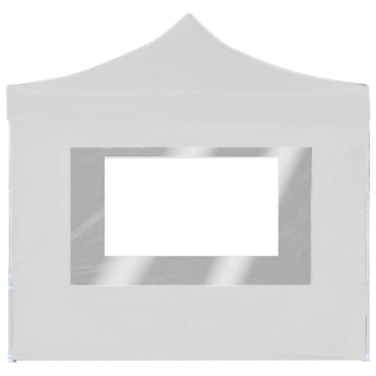 Partytent Inklapbaar Met Wanden 2X2 M Aluminium Wit