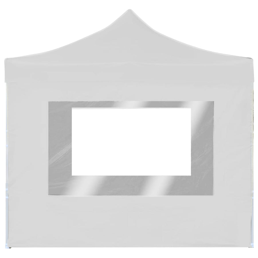 Partytent Inklapbaar Met Wanden 2X2 M Aluminium Wit