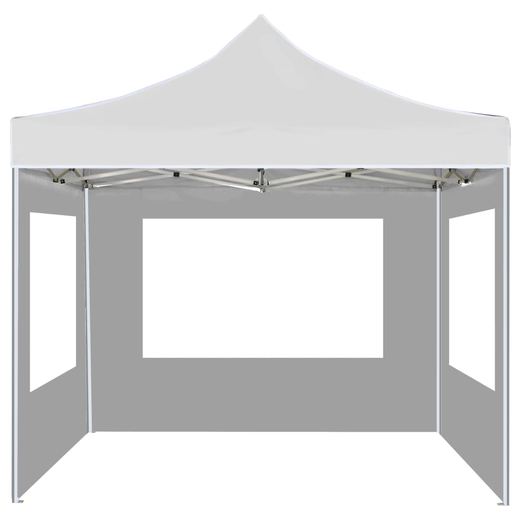 Partytent Inklapbaar Met Wanden 2X2 M Aluminium Wit