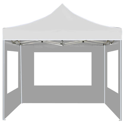 Partytent Inklapbaar Met Wanden 2X2 M Aluminium Wit