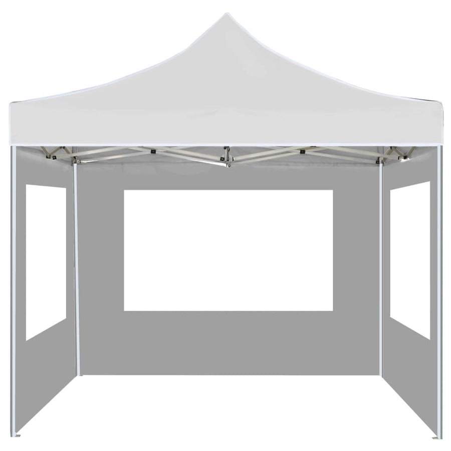 Partytent Inklapbaar Met Wanden 2X2 M Aluminium Wit
