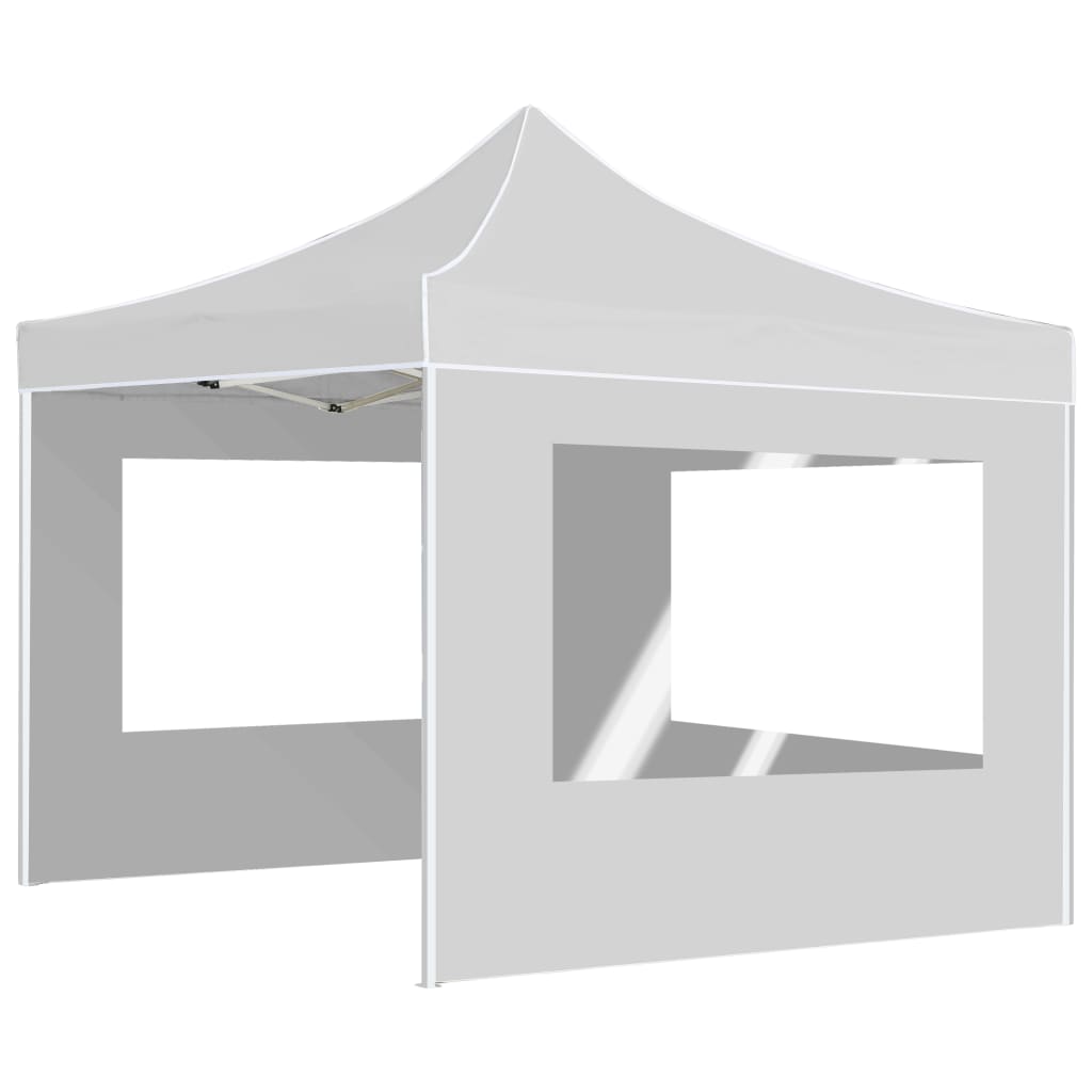 Partytent Inklapbaar Met Wanden 2X2 M Aluminium Wit