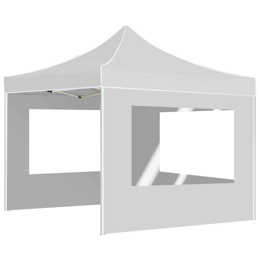 Partytent Inklapbaar Met Wanden 2X2 M Aluminium Wit