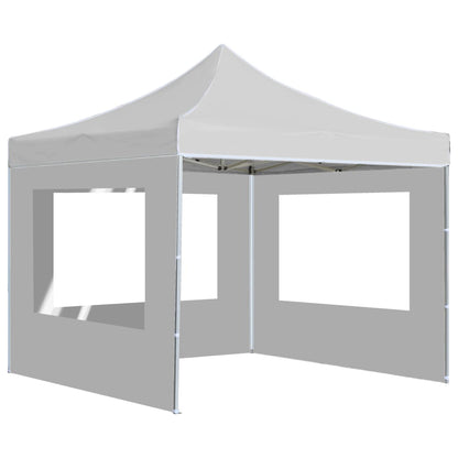 Partytent Inklapbaar Met Wanden 2X2 M Aluminium Wit