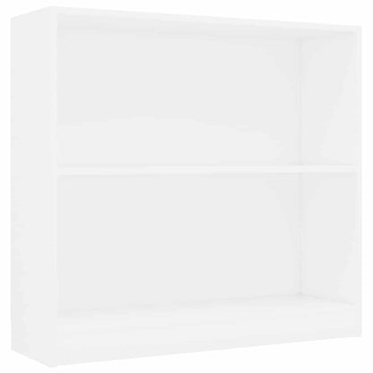 Boekenkast 80x24x75 cm bewerkt hout wit
